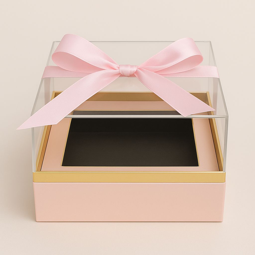 SQUARE SHAPE ACRYLIC BOX, REG$19.99