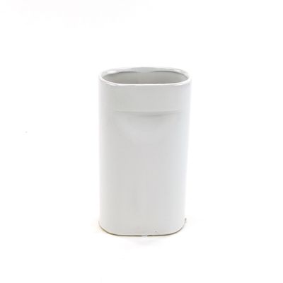 40% off was $20 now $12. 9.5”H X 5” X 2.75” MATTE WHITE CERAMIC PORTFOLIO VASE