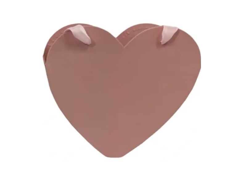 9" x 8.5" x 3.5" PINK HEART BOX, 2 PCS