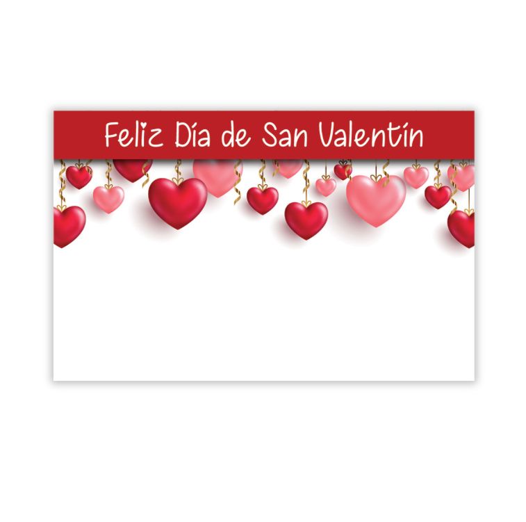 "FELIZ DIA DE DAN VALENTIN" CAPRI CARD