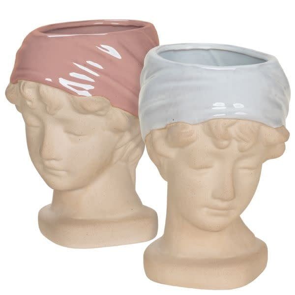 7.25" LADY WITH HEADBAND CERAMIC, reg $11.99