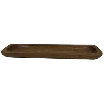 26”LONG X 2.25”H X 5.75”W PAULOMNIA WOOD TRAY
