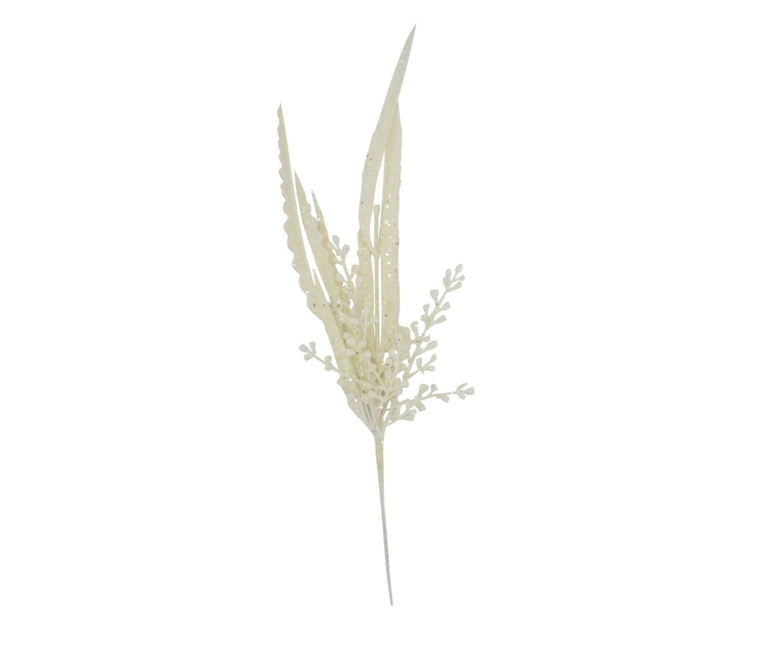GLITTER BERRY SPIKEY GRASS WHITE
