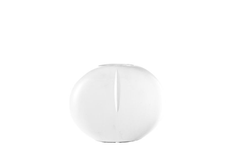 50% off was $24 now $12. 7.5”H X 9.5” MATTE WHITE CERAMIC FACE POT