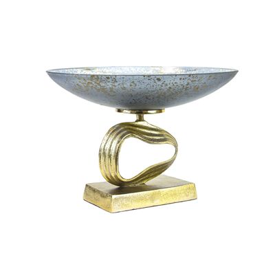 50% off was $130 now $$65. 8.75”H X 13” GLAM GLASS WITH CHAMPAGNE STAND