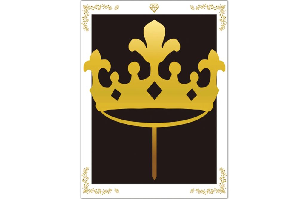 GOLD CROWN CAKE TOPPER