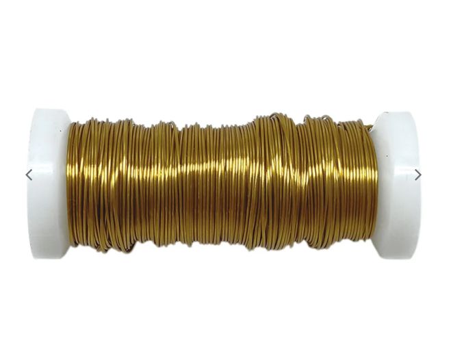 28GA GOLD GAUGE METALLIC ALUMINUM WIRE 30FT