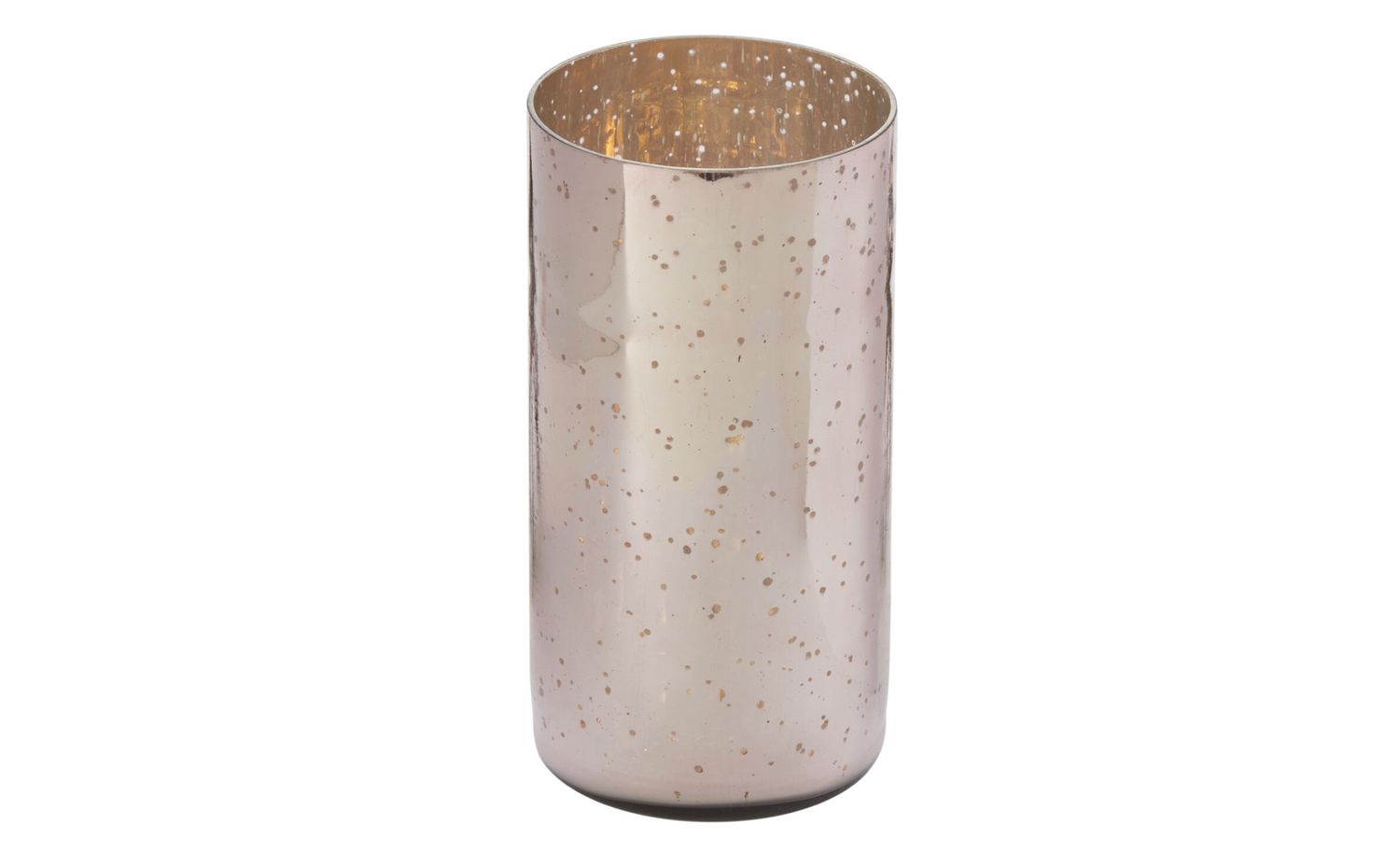 50% off was $10 now $5. 7.75”H X 3.75” PINK GLASS LUSTROUS VOTIVE