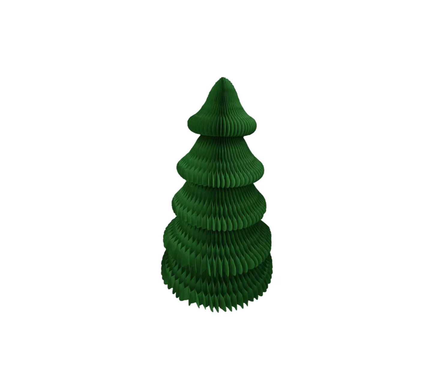 36”H GREEN HARD PAPER HONEYCOMB CHRISTMAS TREE