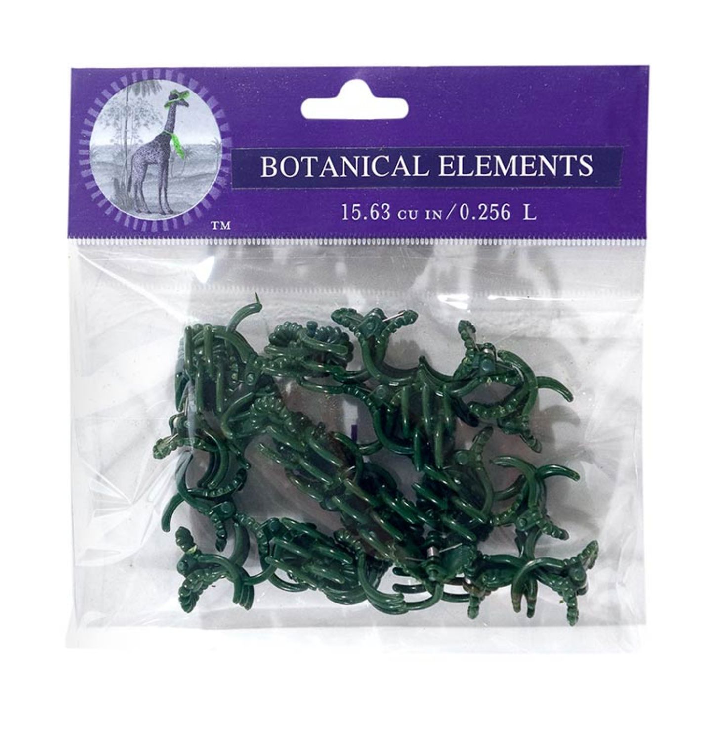 GREEN DAISY ORCHID CLIPS LARGE, 24PCS PER PACK