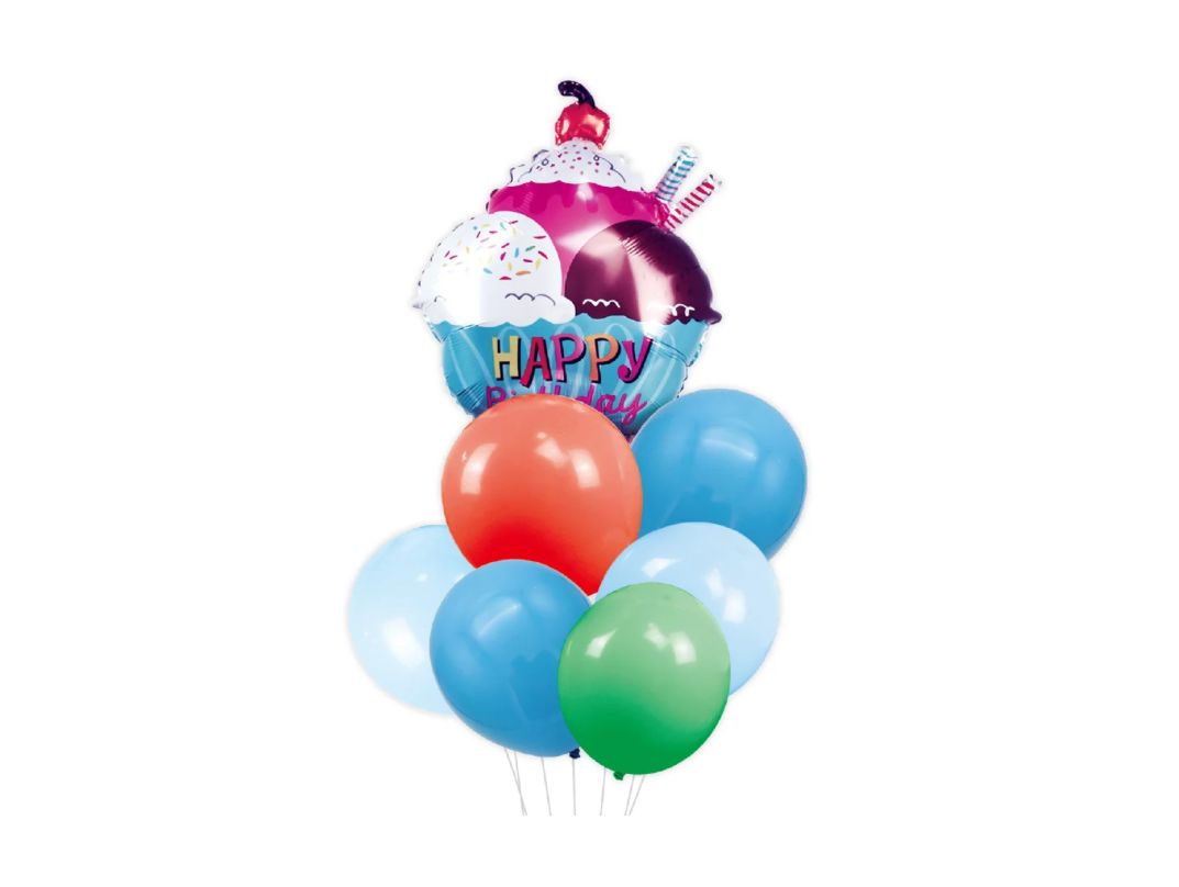 7pc b'day balloon set 32"/1pc ice cream+12"/6pclatex