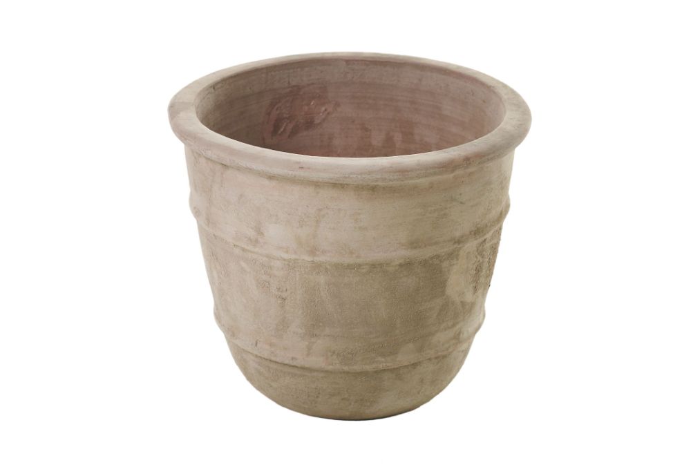 11.75”H X 14.25” NATURAL CERAMIC MONTECLAIR PLANTER