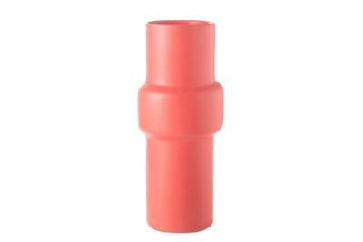 50% off was $22 now $11. 10.25”H X 4.5” CORAL CERAMIC TORCH VASE POT