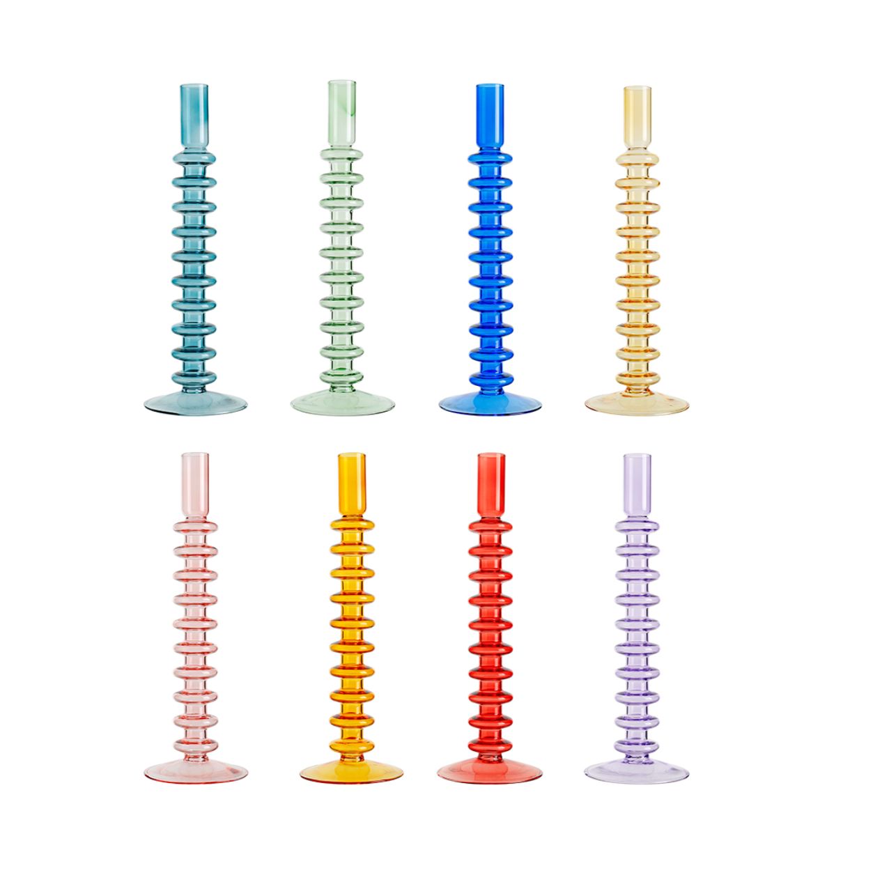 11”H X 3.5” TAPER CANDLE HOLDER/BUD VASE (PRICE PER EACH, BOX HAS ASSORTMENT)