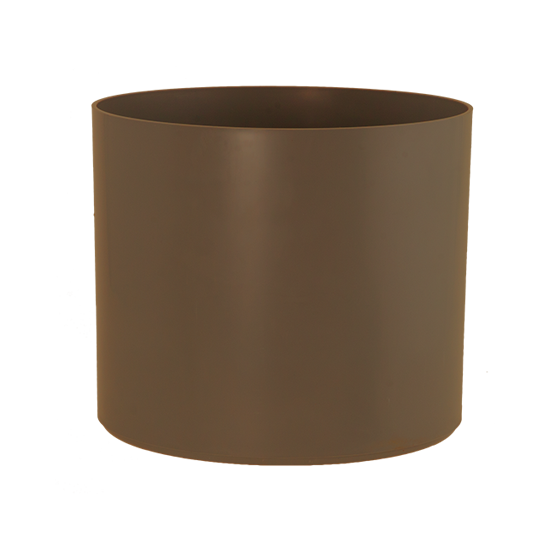 12.25"h x 12.5" BROWN PLASTIC GROWER POT