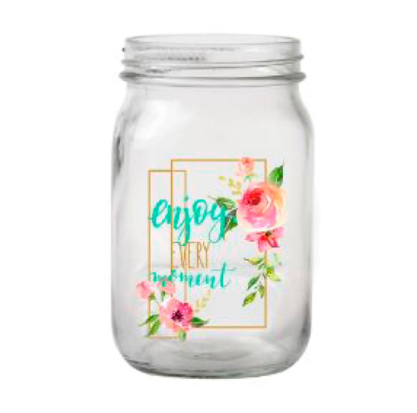 3" x 5" GLASS JAR "ENJOY" reg $3.99