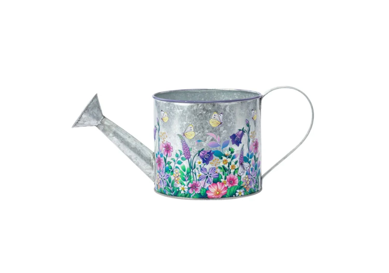 4.5"H x 5" W x 5" L BUTTERFLY GARDEN WATERING CAN