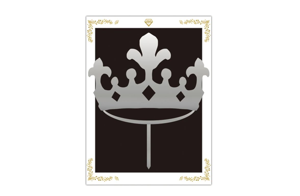 SILVER CROWN CAKE TOPPER