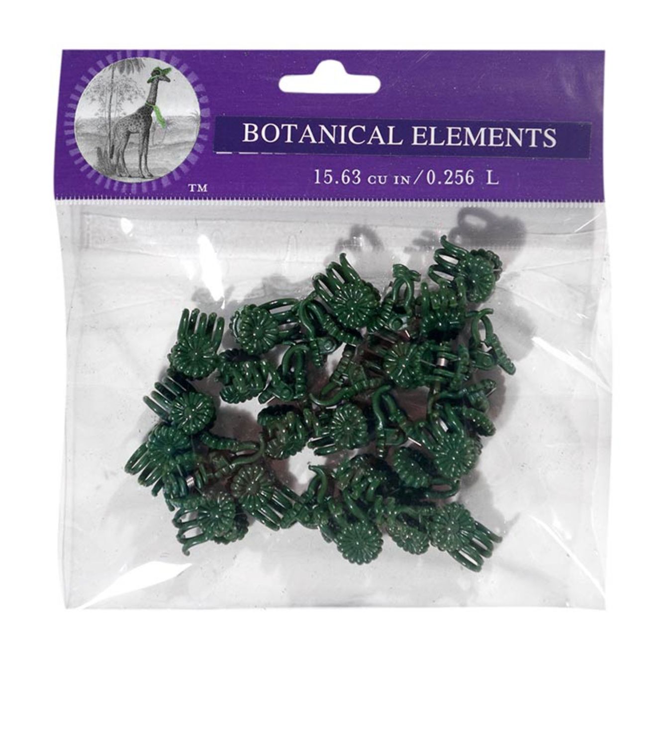 GREEN DAISY ORCHID CLIPS SMALL, 30PCS PER PACK