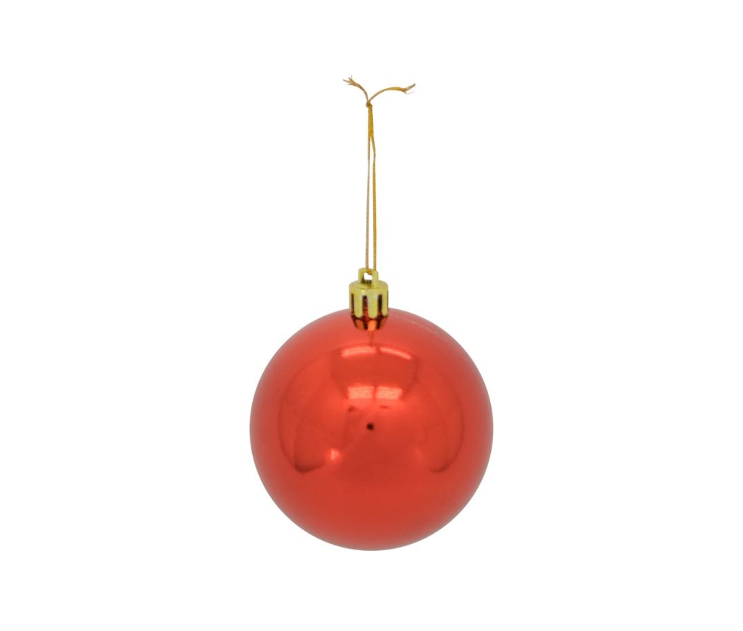 70MM RED CHRISTMAS ORNAMENTS BOX OF 8 CHRISTMAS BALL reg $6.99