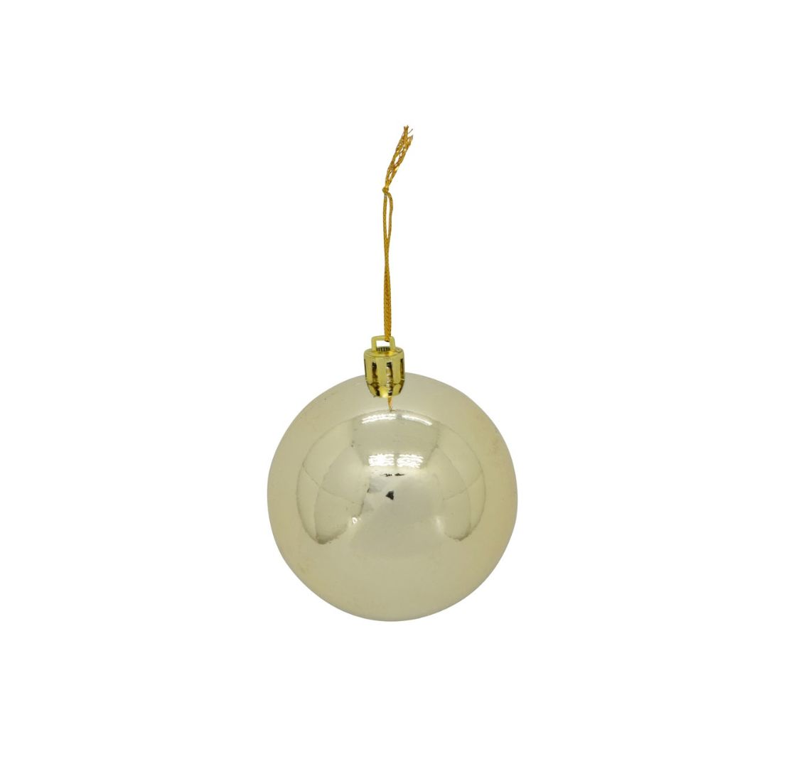 70MM GOLD CHRISTMAS ORNAMENTS BOX OF 8 CHRISTMAS BALL