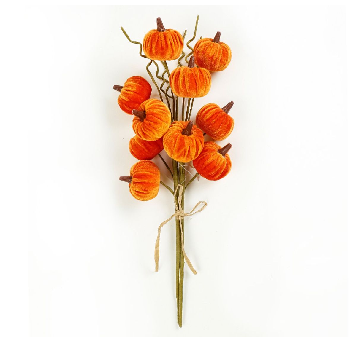 17”L PUMPKIN PICK WITH 10 STEMS/PIMPKINS