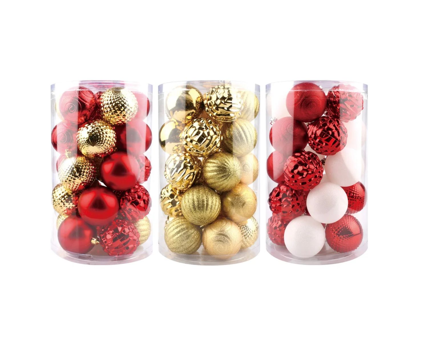 25ct CHRISTMAS BALL ORNAMENT SET 6CM (PRICE PER PACK)