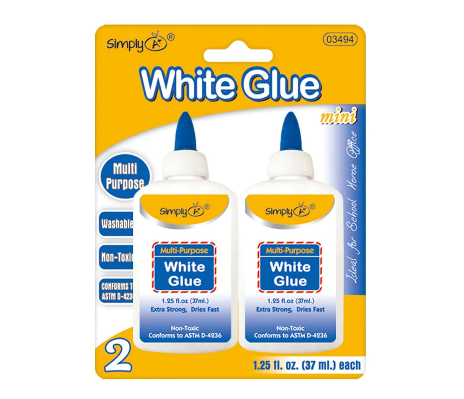 1.4 oz WHITE GLUE 2PK