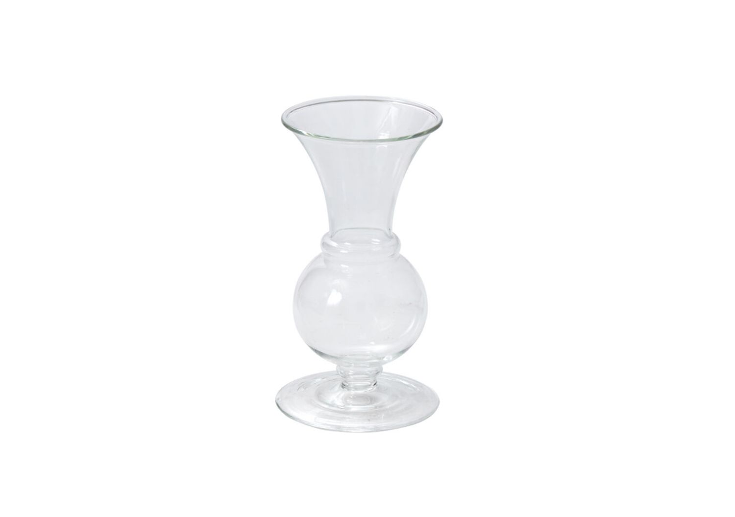 6”H X 3.25” CLEAR GLASS QUEENSLAND BUDVASE