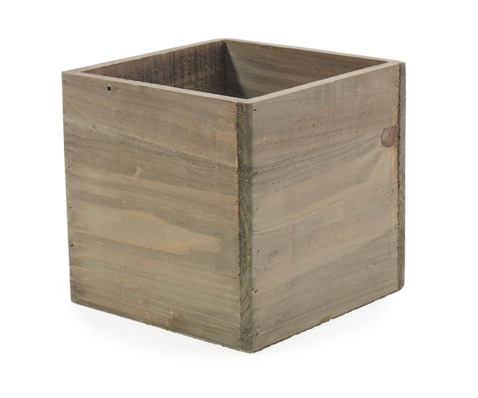 10” X 10” X 10” NATURAL RECLAIMED WOODLAND VASE