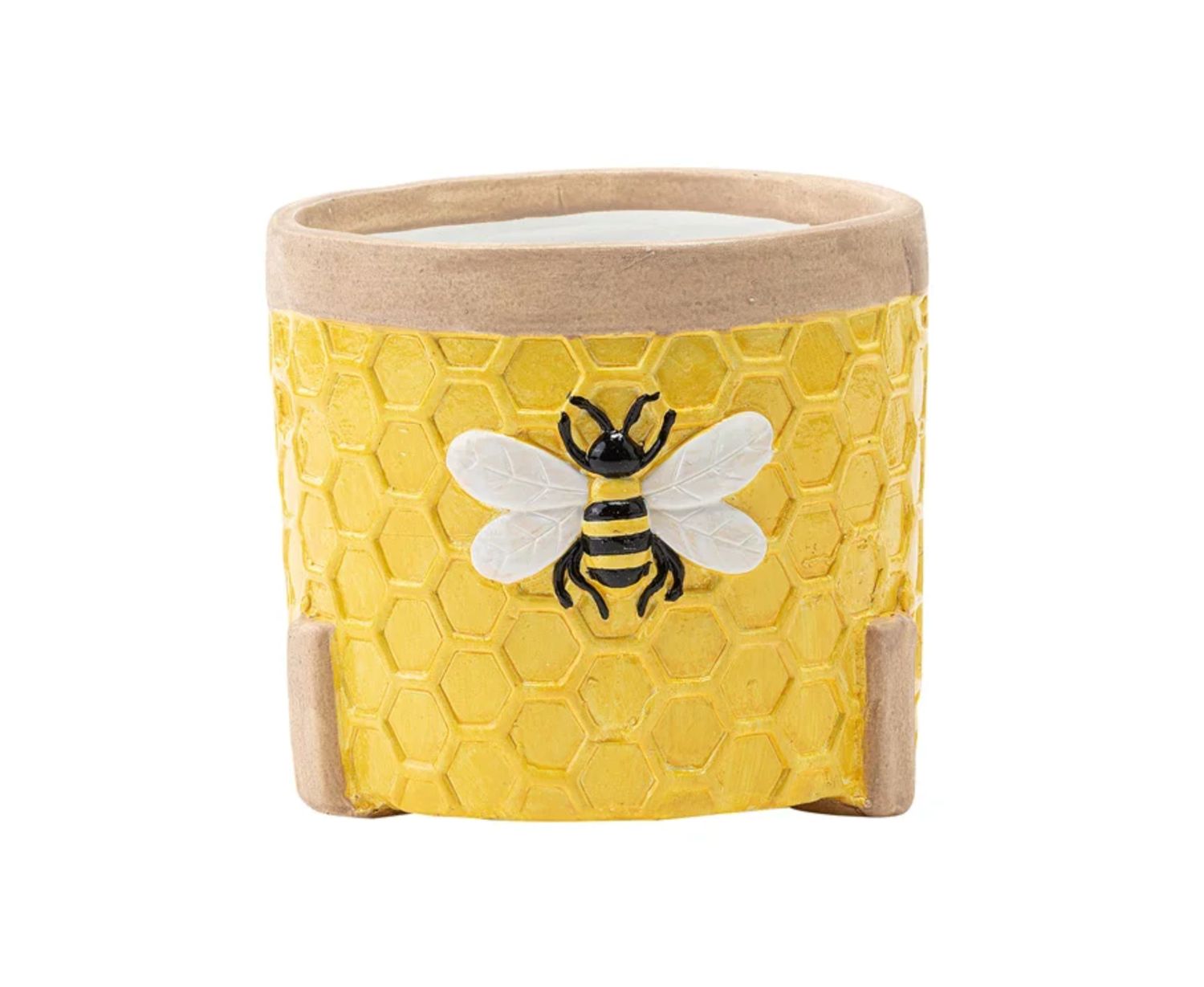 4"h x 4.25" LARGE HONEYBEE PLANTER