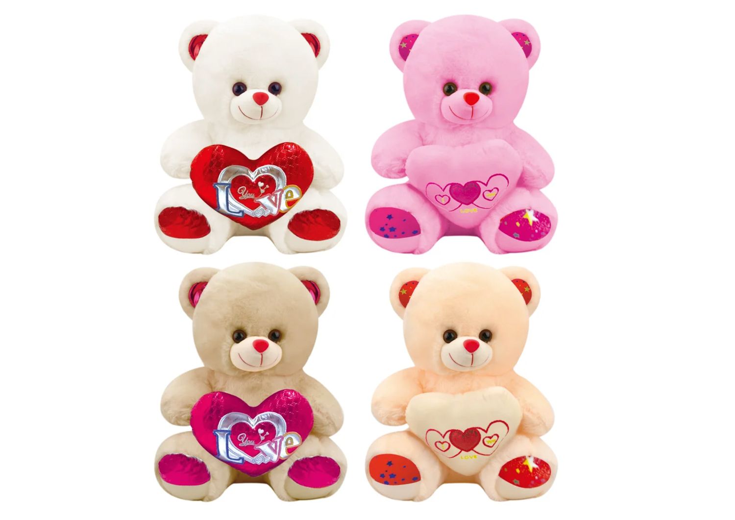 10" BEAR WITH HEART DESIGN