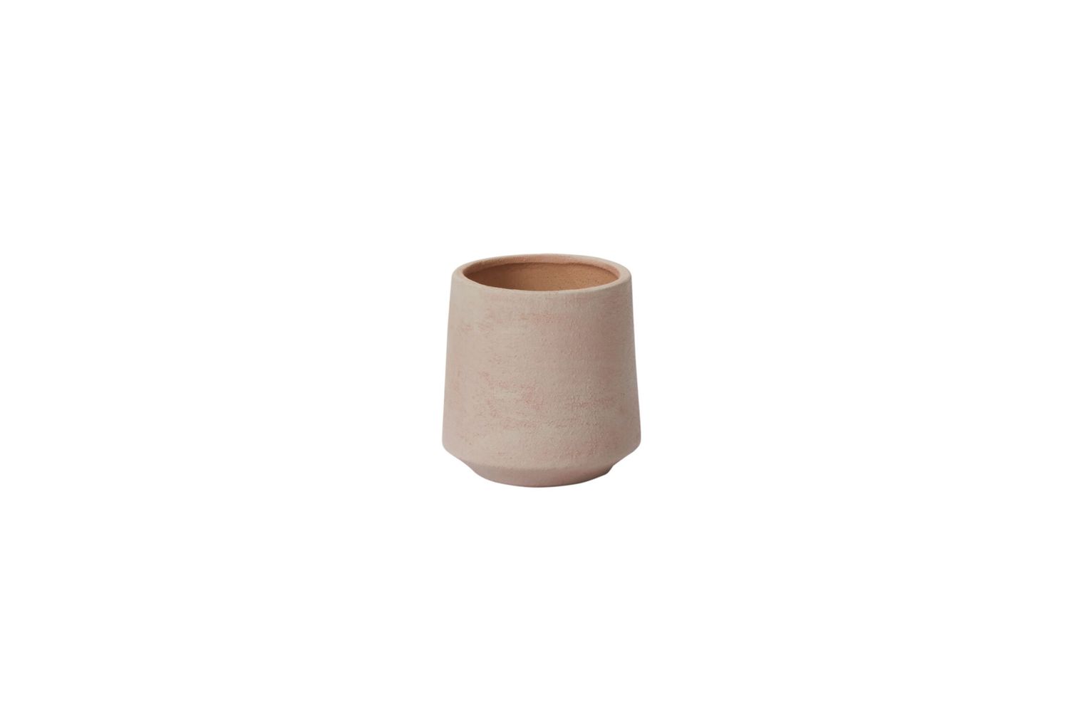 4.25”H X 4” LIGHT PINK CERAMIC LUCIANA POT SINGLE