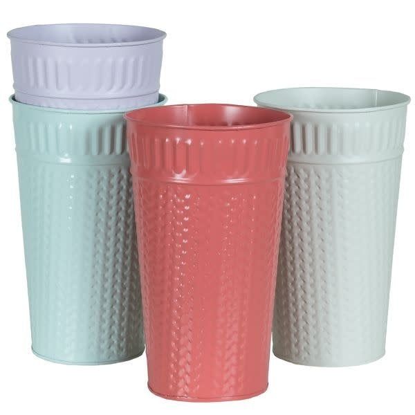 8"h x 4.75" ROUND METAL CONTAINER (price per each, box has asst.)