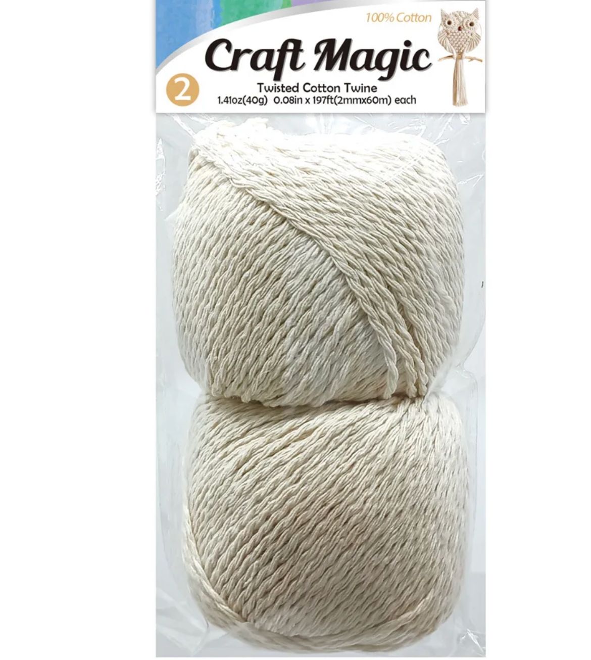 197FT NARTURAL TWISTED COTTON YARN