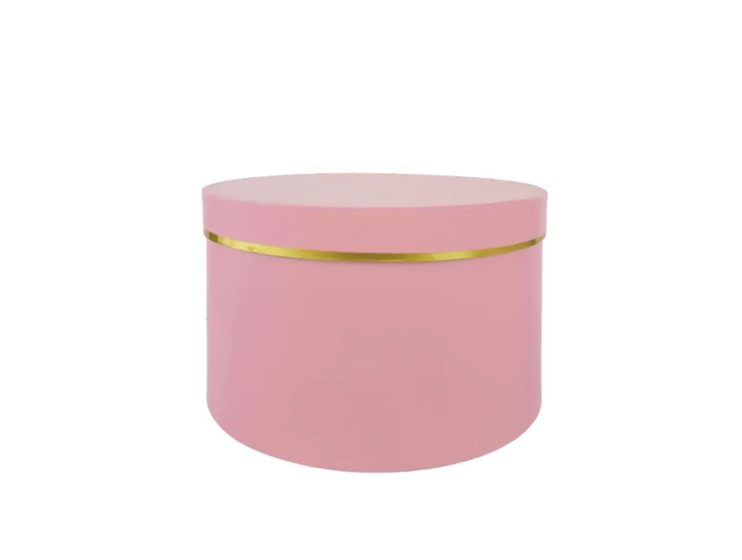 7.5" x 7.5" x 5.25" PINK ROUND GIFT BOX, SMALL, REG $5.99 N.D.
