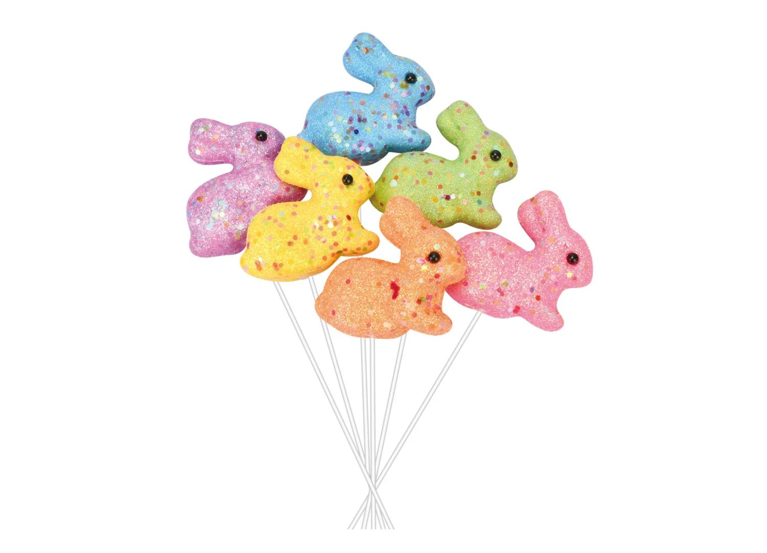 6 COUNT FOAMY BUNNY PICKS, NO DISCOUNTS