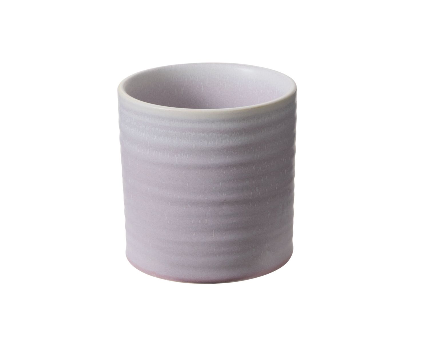 4.5” X 4.5 LIGHT-PURPLE CERAMIC CYLINDER ROUX POT