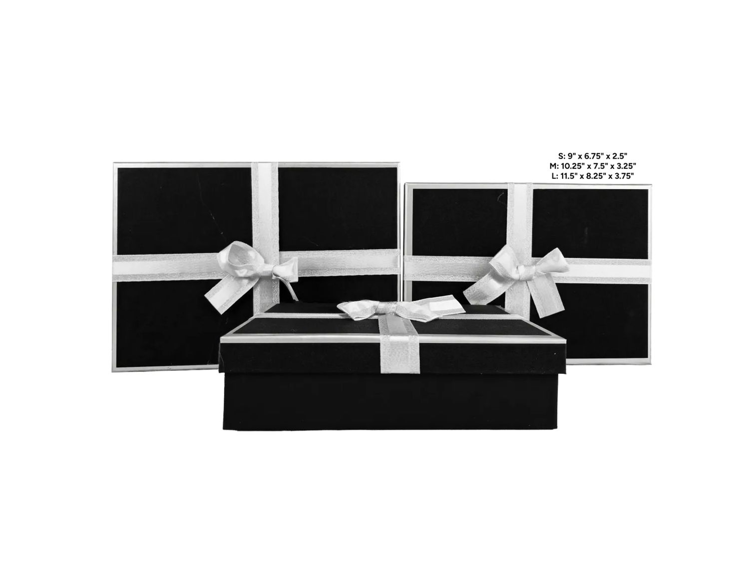 RECTANGULAR GIFT BOX W BOW, LARGE,  ND