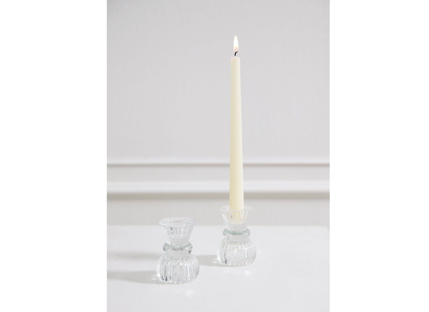 3”H X 2.25” GLASS VALOR CANDLEHOLDER