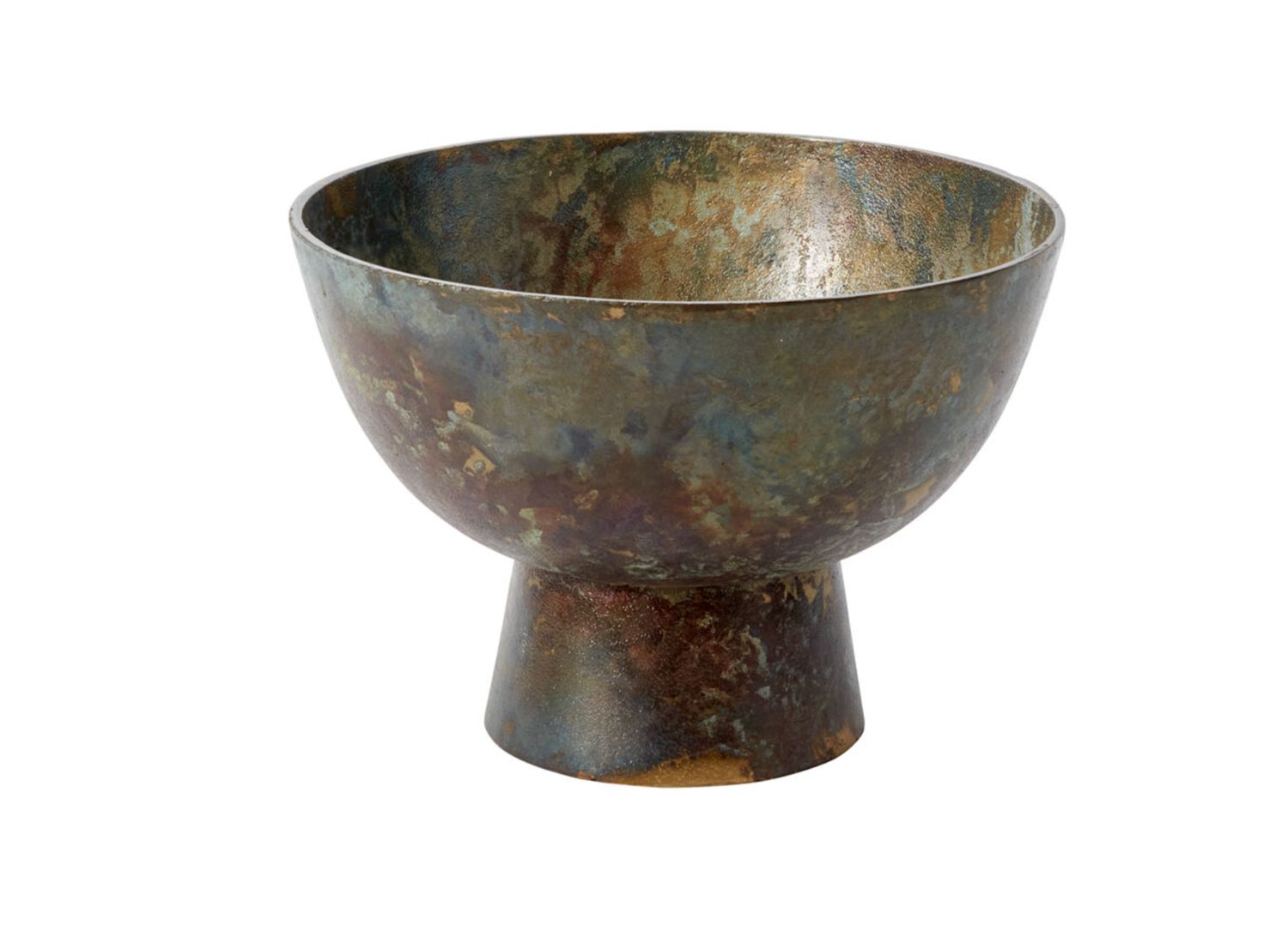 8”H X 11.5” BRONZE METAL EDINBURGH COMPOTE
