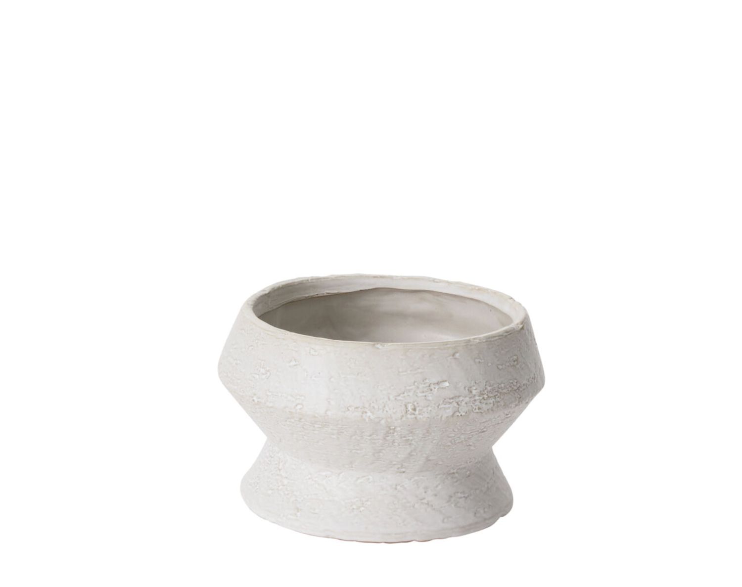 4.25”H X 7” GREY CERAMIC THEO COMPOTE