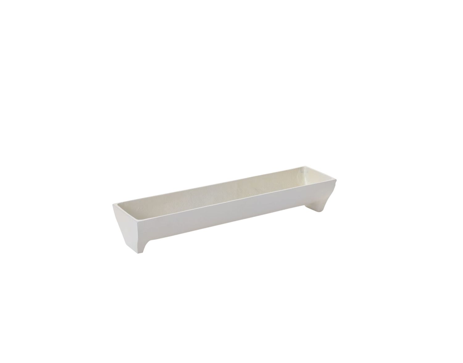3”H X 4” X 17.5”L WHITE METAL EDISON TRAY