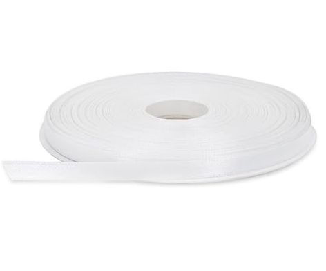 3/8" X 50 YARDS WHITE DOUBLE FACE RIBBON, NO DISCOUNT