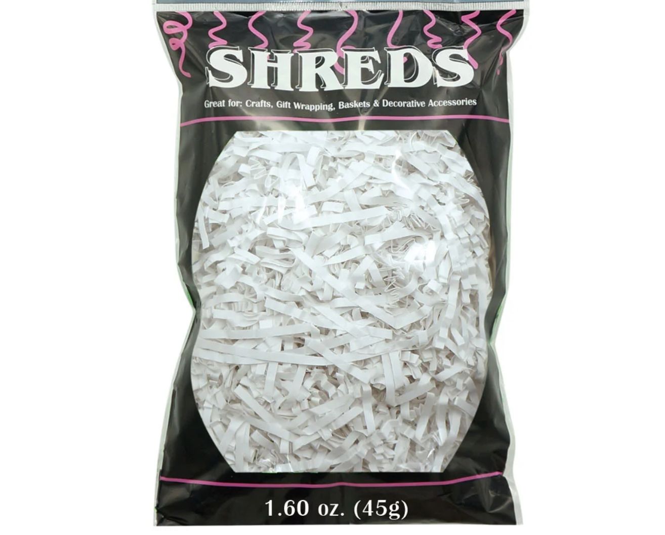 WHITE CRIKLE PAPER SHRED, NO DISCOUNT