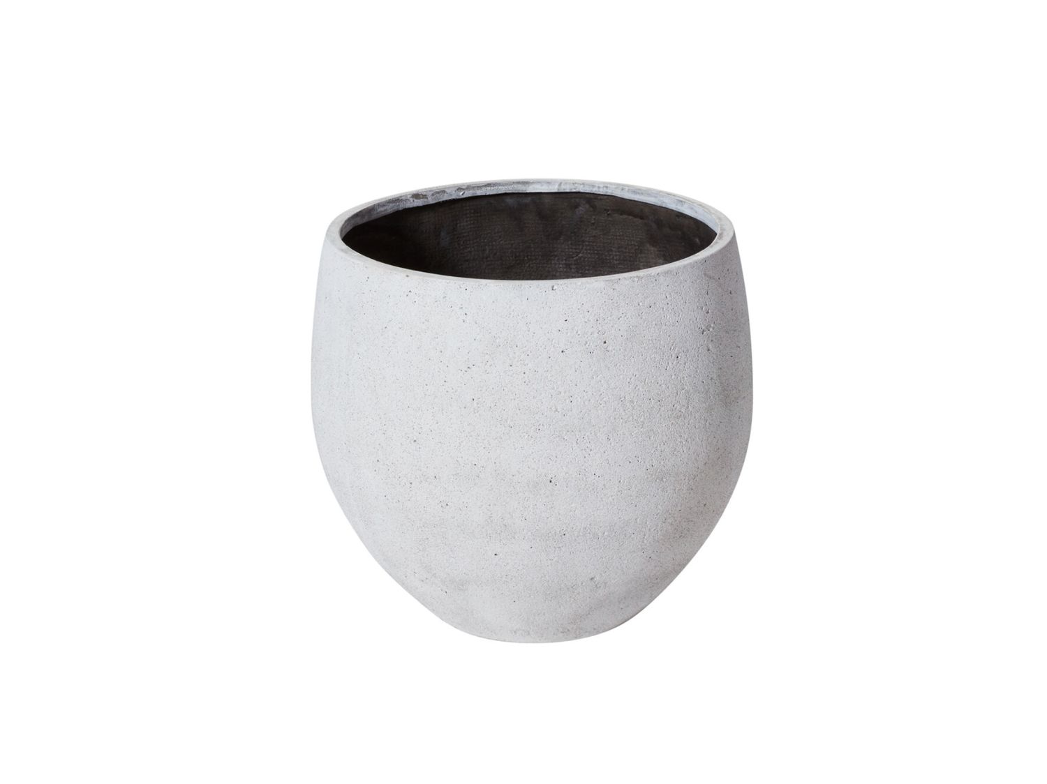 18"h x 19.75" WHITE POLYFIBER SYROS POT