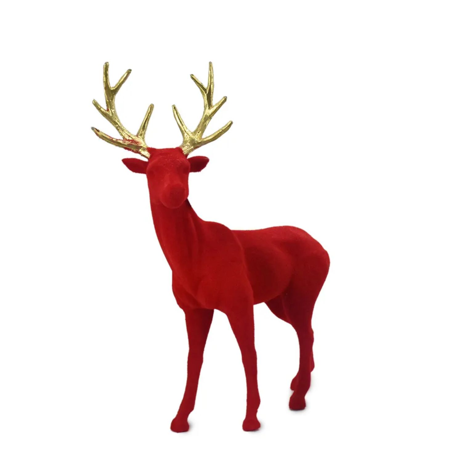 20”H X 5.5” X18”L RED CHRISTMAS REINDEER
