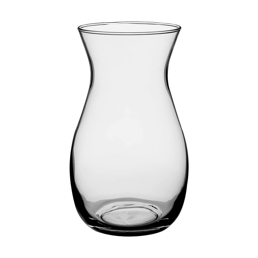 10.25"H CLEAR GLASS JORDAN VASE