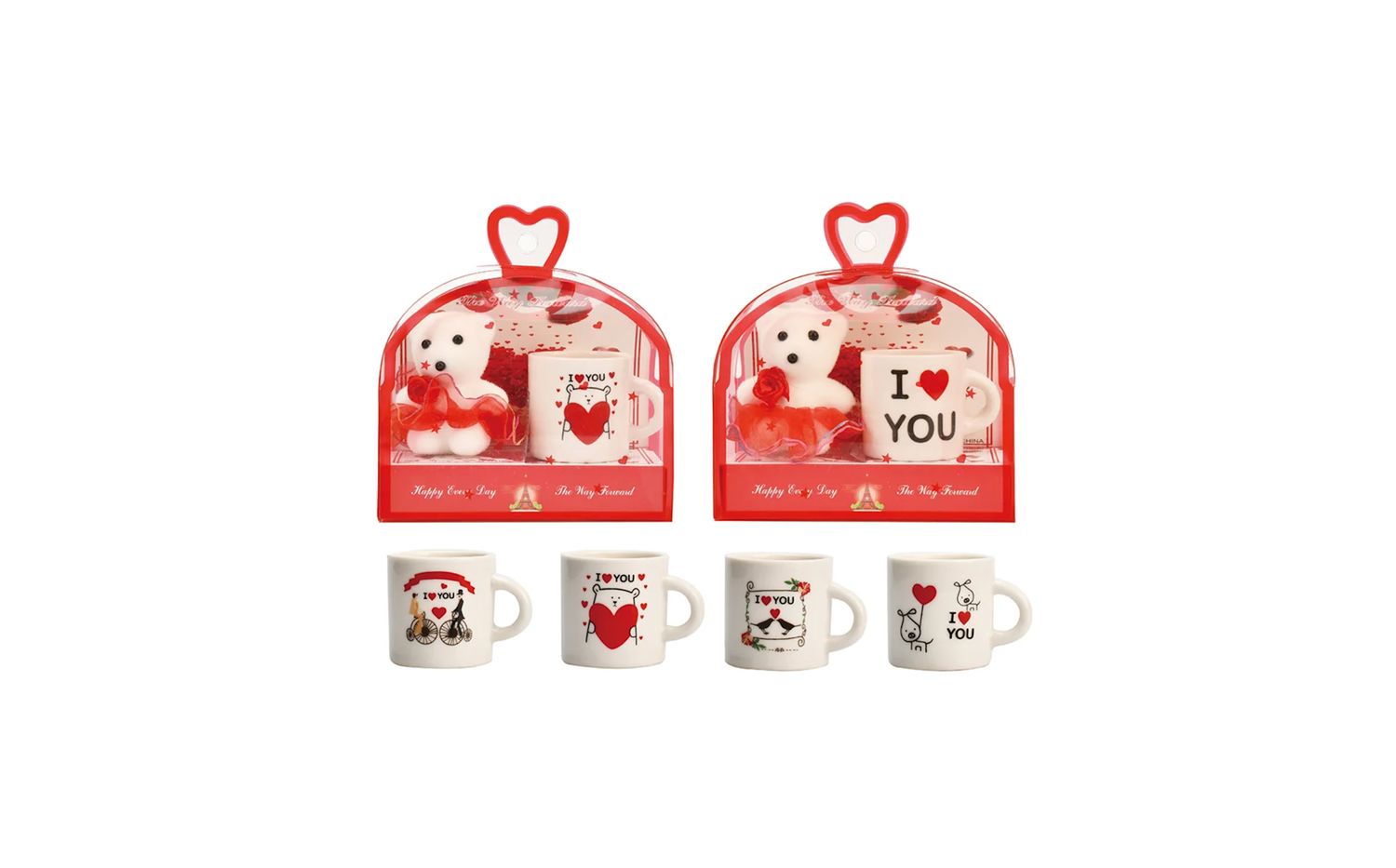 VALENTINE MINI BEAR AND MINI MUG SET, reg $2.49