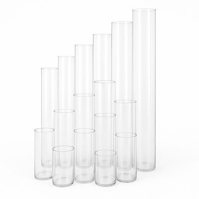 6"D CLEAR GLASS CYLINDER